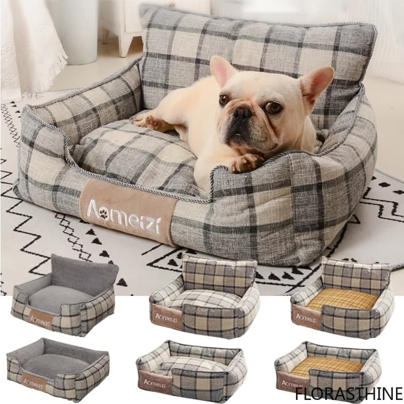 Washable Sofa Cushion for Dog and Cat, Warm Pet Mat, Removable Cat Soft House for Dogs, Sleeping Bed, Puppy Kennel, Pet Supplies