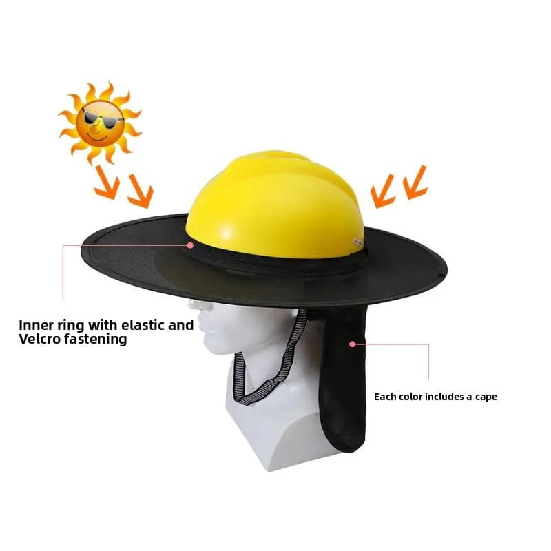 Cappello Estivo Protettivo da Sole per Cantiere, Unisex, Taglia Grande, Protezione Solare per la Testa