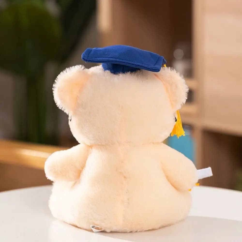 22CM Creative Soft Graduation Bear Cartoon Cute Animal DIY Doctor Bear Graduation