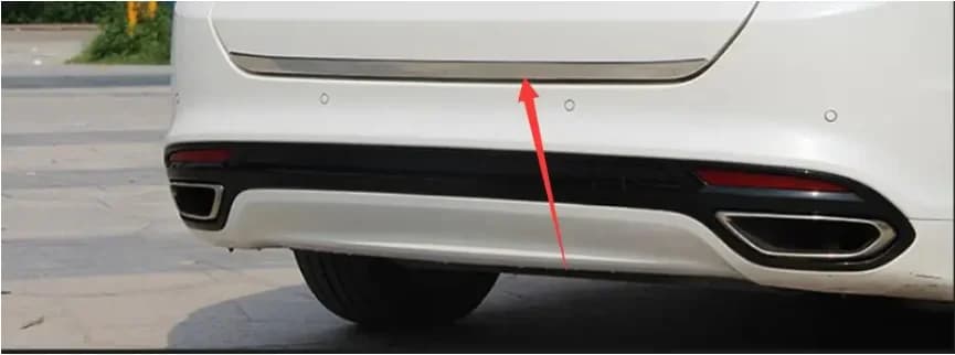 Chrome Baule Posteriore Coperchio Boot Portellone Porta Posteriore Copertura Trim Stampaggio Striscia 2013 2014 2015 2016 2017 per Ford Fusion Mondeo