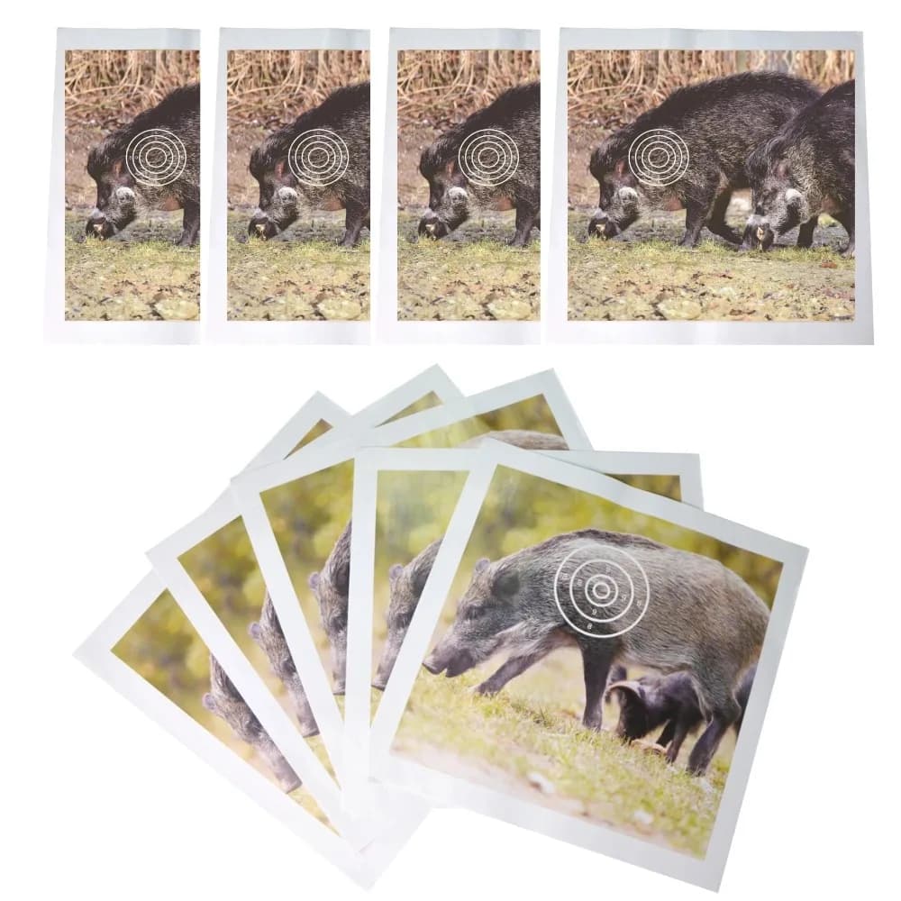 20/30pcs Caccia Animale Freccia Bersaglio di Carta 40x40cm Modello di Cinghiale Bersaglio Viso Composto Arco Ricurvo Tiro con l'arco Tiro Pratica
