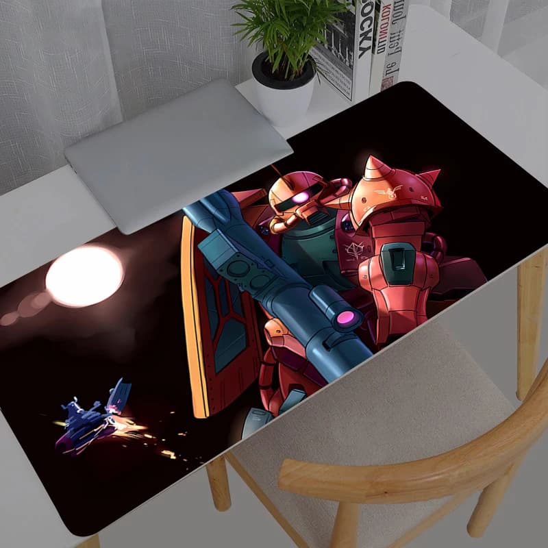 Tappetino per mouse Gamer Mobile Suit Gundam Tappetino per mouse da scrivania grande XXL Tappetino per tastiera Tappetino in gomma Tapis Souris Gaming Notbook Mousepad