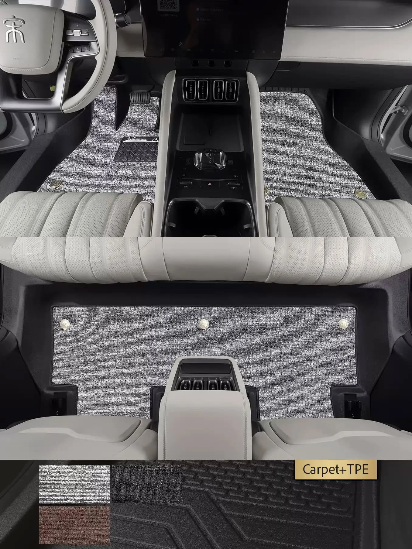 Left-Hand Drive Car Custom Fit Floor Mat For BYD song L EV DM-i 2024-2026 Waterproof Odorless Durable Full Coverage Floor Liner