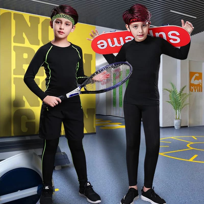 Children's fitness trousers Hot pants for young people Top Intimo Sports clothing for boys Compression Racing Sportswear basketball