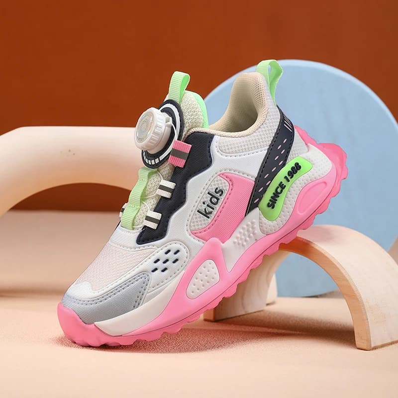 Scarpe sportive per bambini Ragazze Jogging all'aperto Ammortizzazione antiscivolo Piatto 2025 Scarpe da ginnastica da corsa scolastiche traspiranti alla moda per bambini