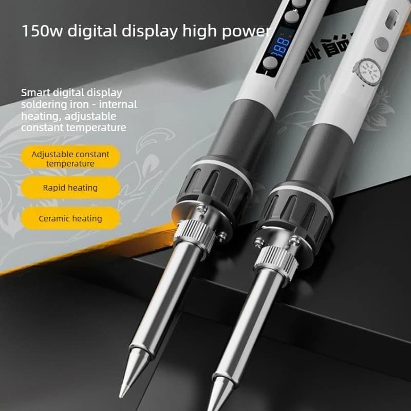 150W High Power Digital Display Internal Heating Constant Temperature Soldering Iron Adjustable Temperature Welding Gun Home Use
