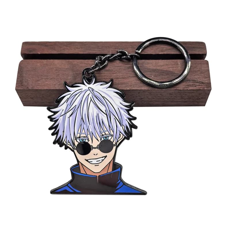 Gojo Satoru Portachiavi in metallo Jujutsu Kaisen Anime Zaino periferico Decorazione Ciondolo