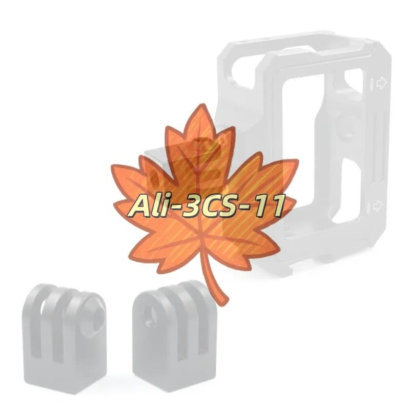 1/4" Mini tripod adapter to M6 - Aluminum mounting base for 9-13 and action cam, quick release design