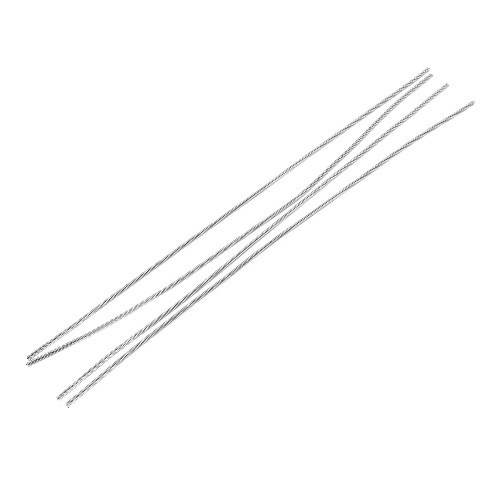 4Pcs Metal Jewelry Supplies Wire Copper Plated Spring Flexible Memory Coil 0.2x21cm DIY Wire for Crafts Bracelets Rings