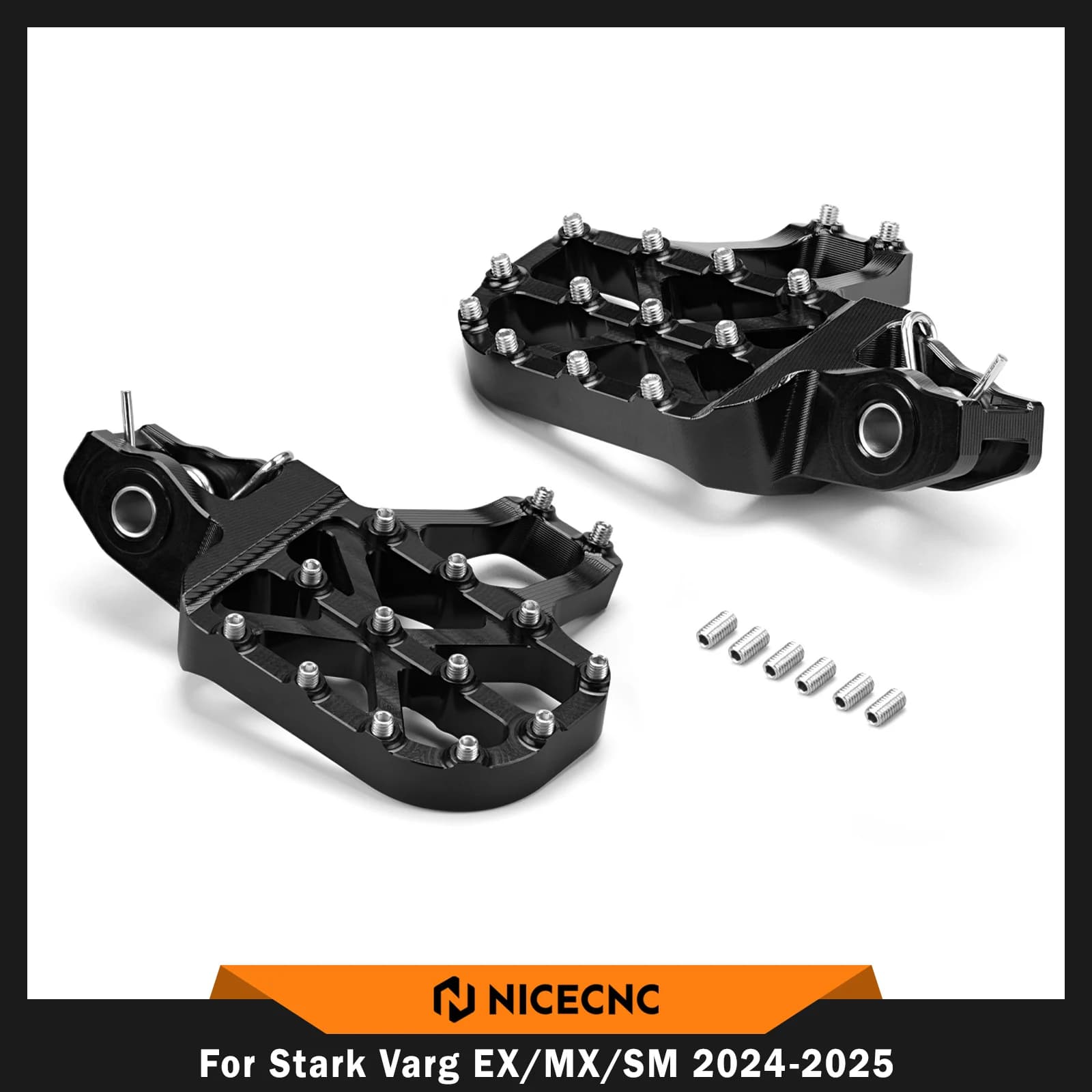 NICECNC 2024-2025 Per Stark Varg EX Per Stark Varg MX SM Motocross Forgiato Pedane Poggiapiedi Extender Elettrico Dirt Bike
