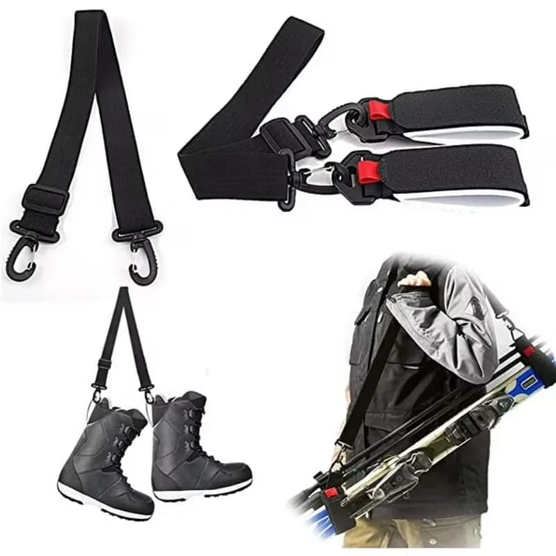 Borsa da sci Stivali Tracolla Tracolla portatile regolabile per snowboard Tracolla da sci Sci Palo da sci Accessori per sci