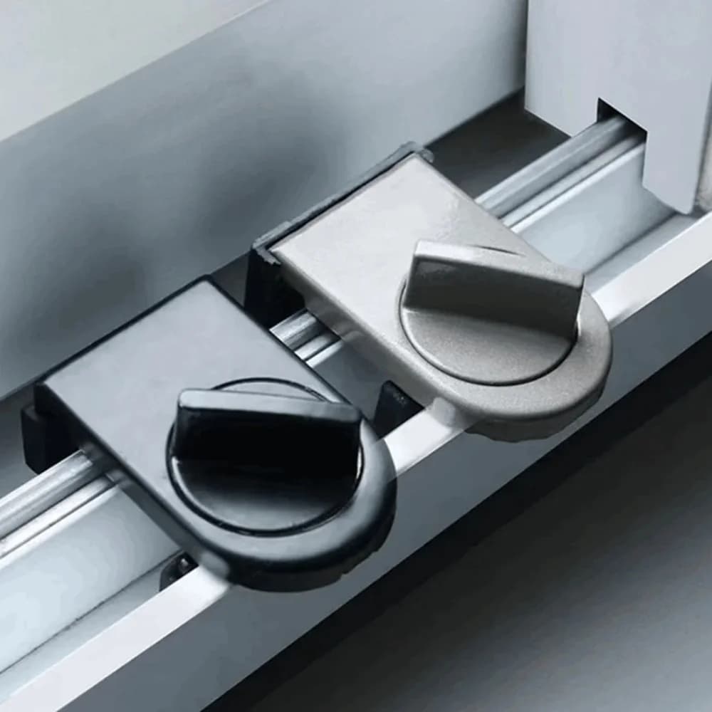 Sliding Door Window Safety Lock Anti-Theft Safety Latch Adjustable Security Locks Anti-theft Protection Lock Home Safety Latches