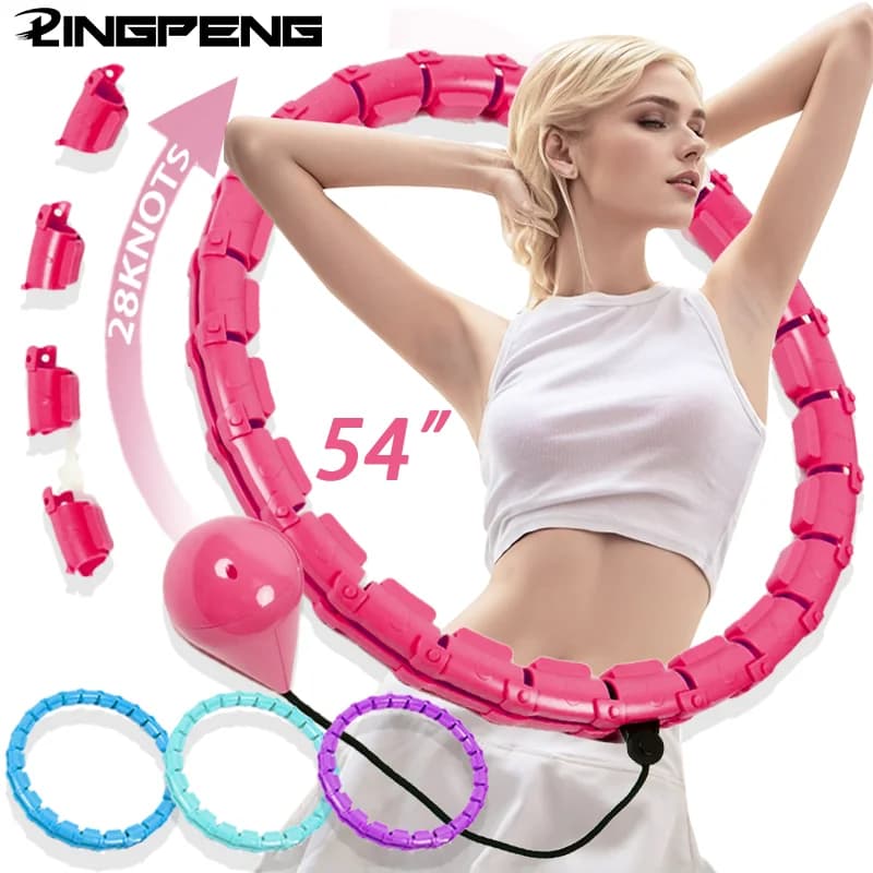 Adjustable Exercise Ring for Abdominal Training Detachable Fitness Ring Gym Training at Home Weight Loss