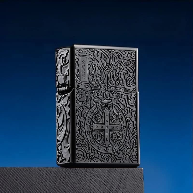 ZORRO High-end Black Titanium Constantine Kerosine Lighter, Thickened Armor, Personalized Gift for Boyfriend Smoking Accessories