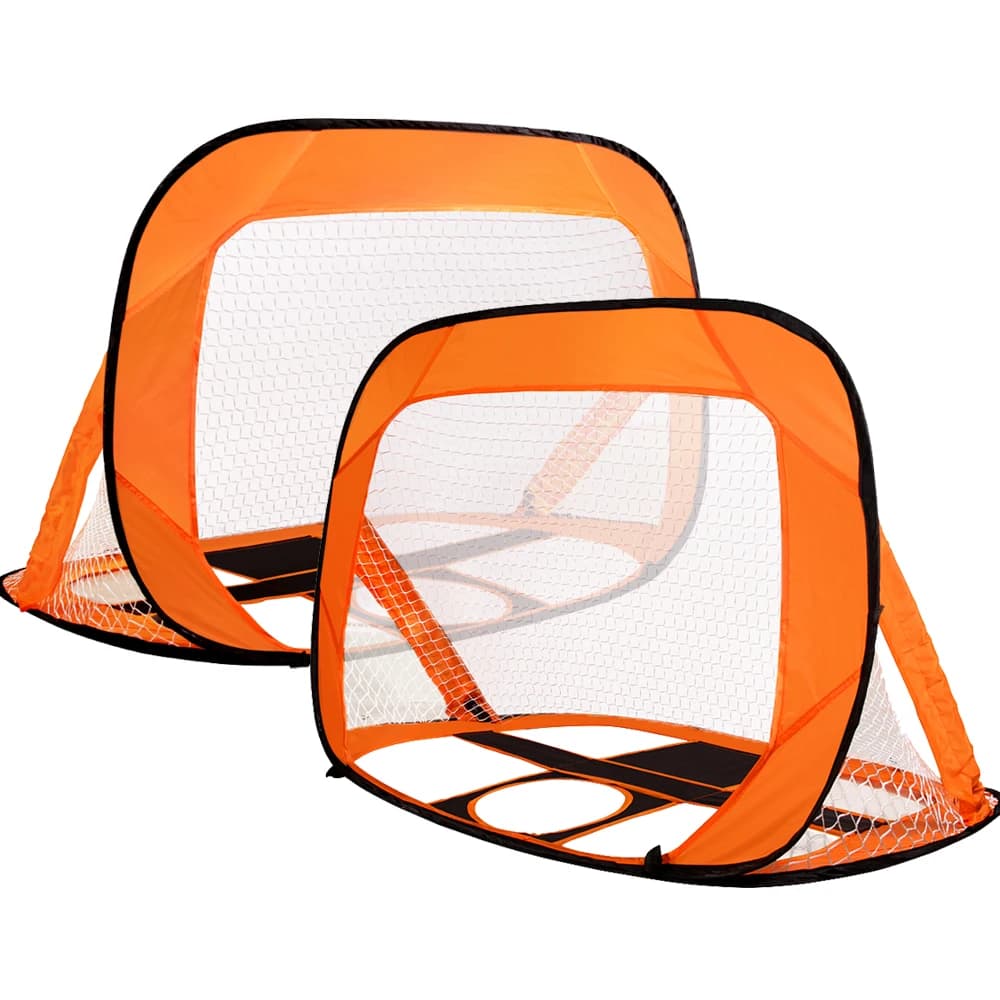 Foldable pop-up football door 2 in 1 with football net for sale