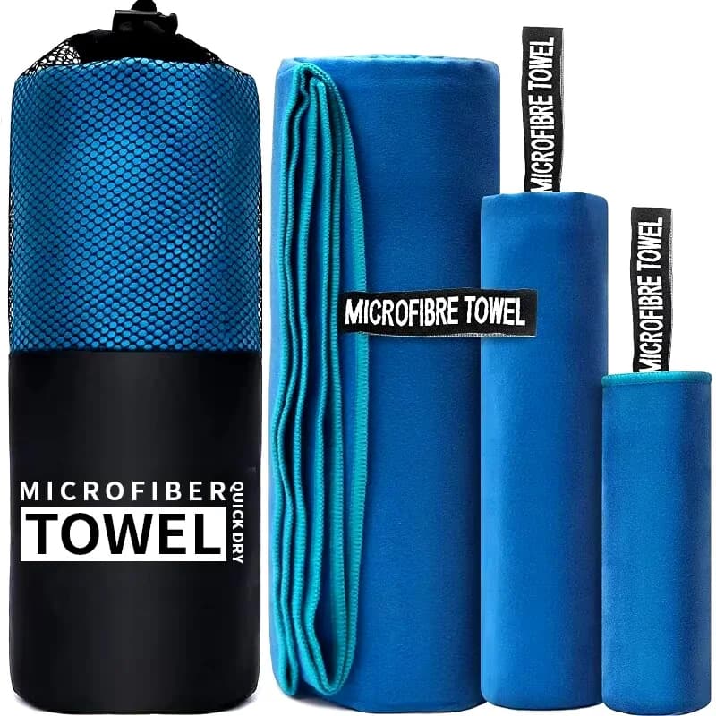 40x80 cm fast drying sports towel, blue, gray, green, orange, for swimming, gym, fitness, camping, running, beach, multipurpose