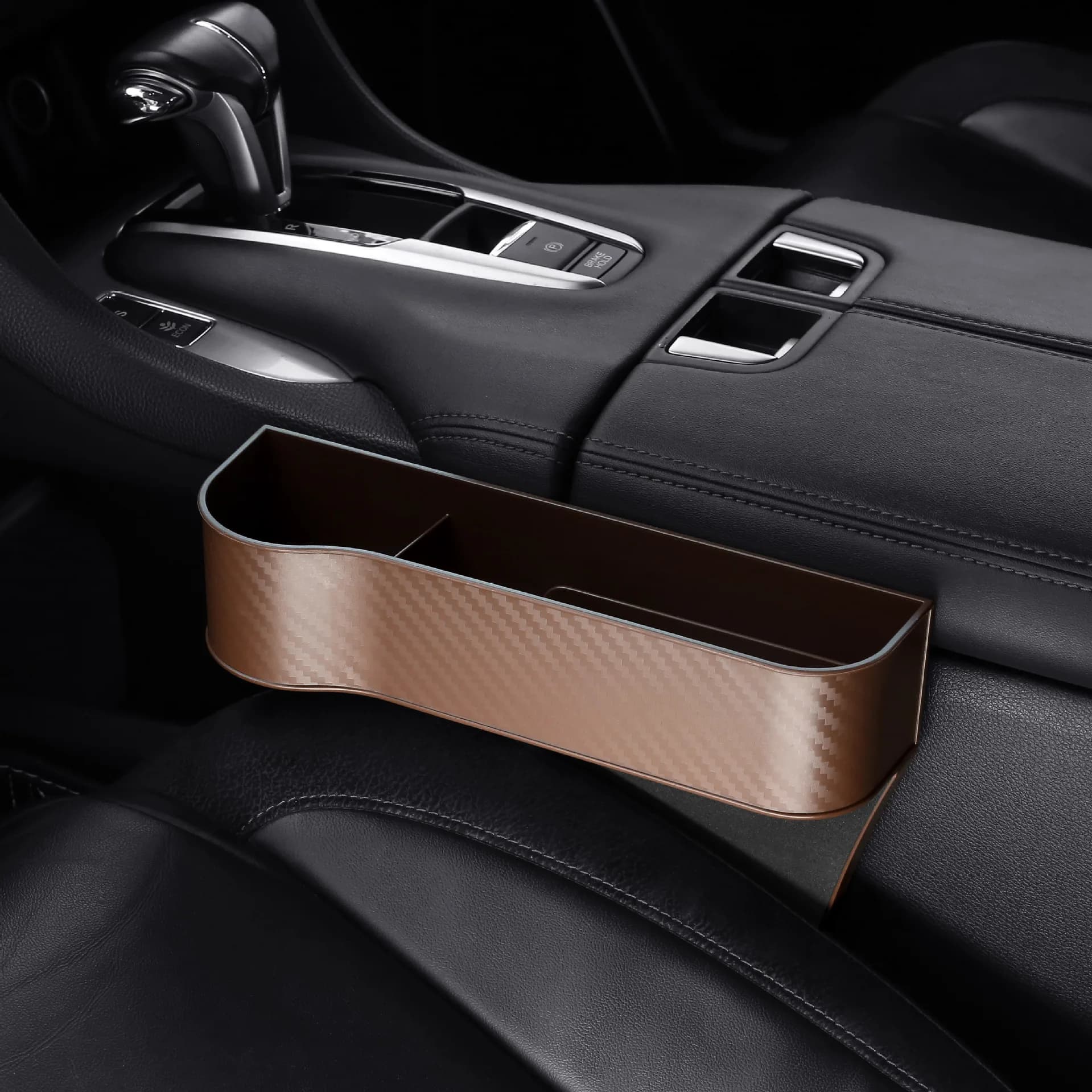 Organizer universale per fessure del sedile auto, contenitore laterale per console, tasca portaoggetti per interni auto
