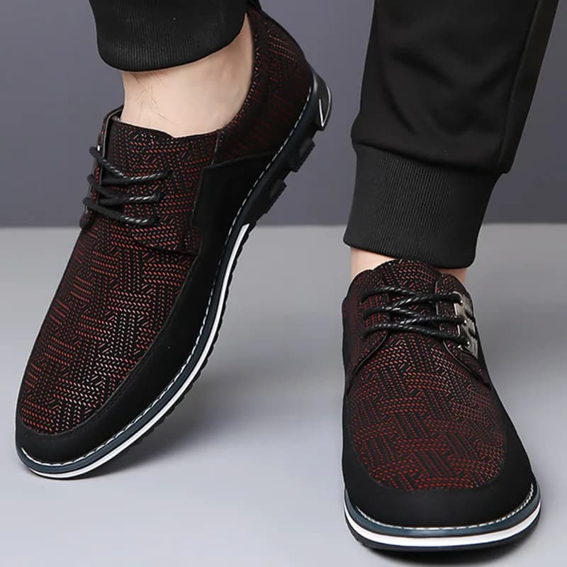Men Leather Casual Shoes Soft Sole Walking Shoes Luxury Brand Man Student Dad Lightweight Loafers Shoes Big Size 50 51 52 53