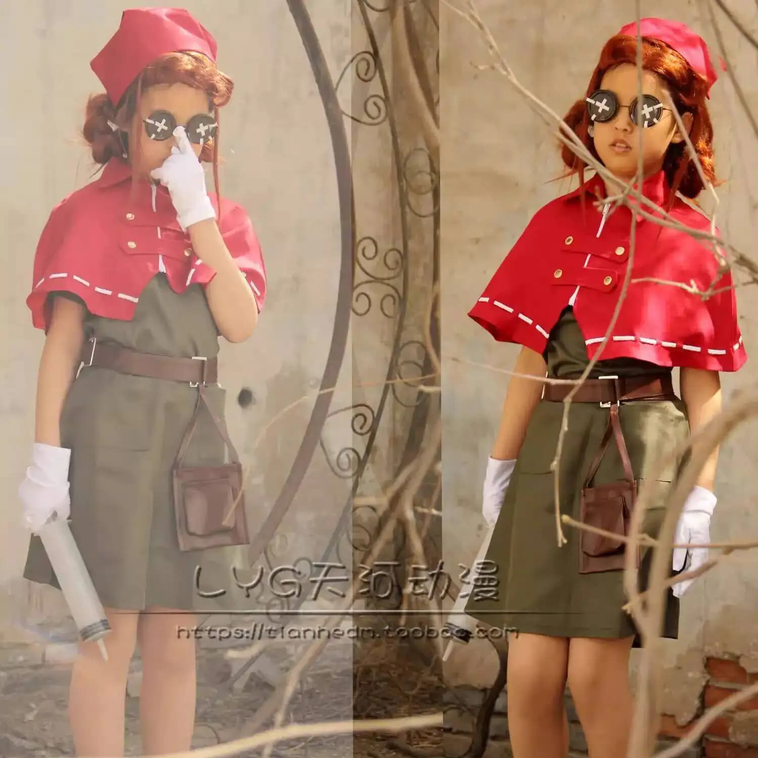 Identity V Emily Dyer Doctors Children Cosplay Shawl Dress Doctor Game Costume LadyRed Skirt Nurse Hat Anime Halloween Costume