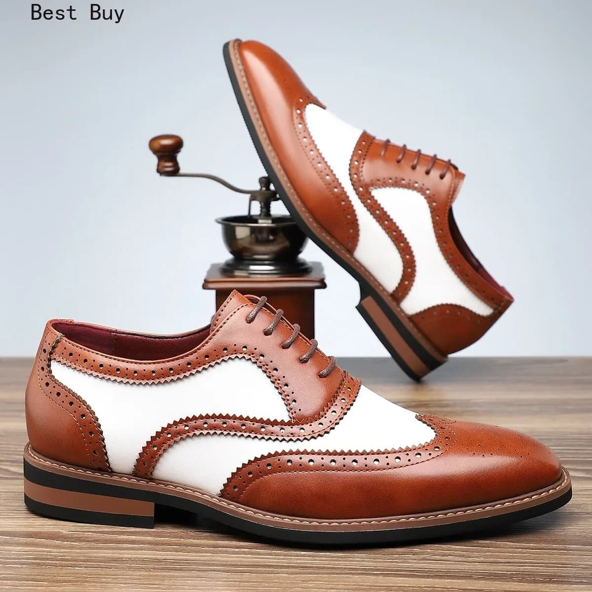 Scarpe brogue in pelle da uomo di grandi dimensioni moda festa di nozze scarpe eleganti da uomo designer italiano scarpe formali da guida maschili stringate oxford da uomo
