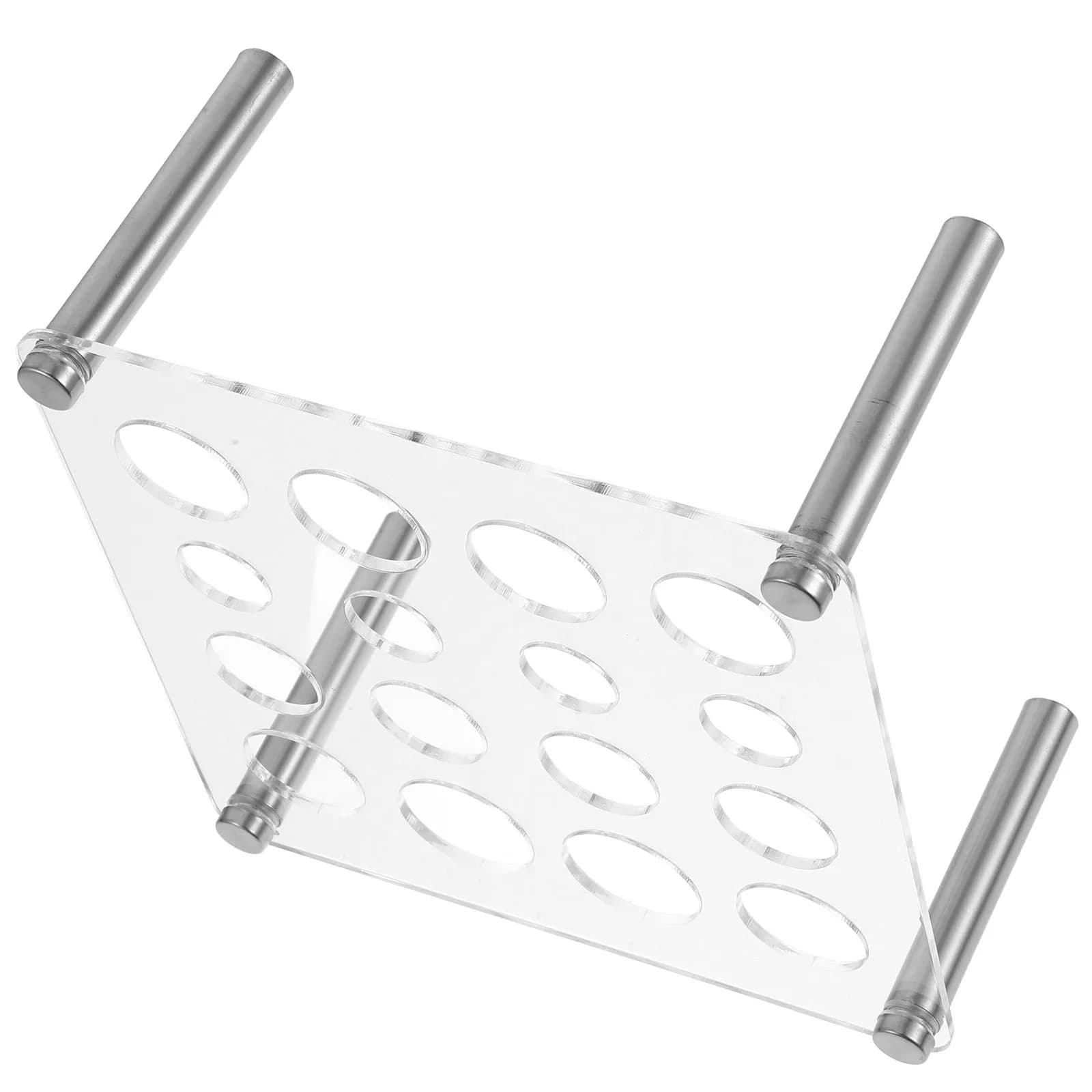 Set di Accessori Fai-da-Te per Scacchi: Supporti in Acrilico con Fori da 28mm, 25mm, 20mm, Facili da Pulire, per Conservazione Pezzi di Gioco