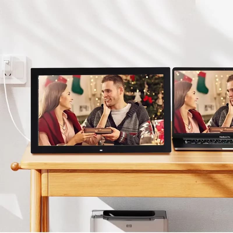 Christmas Gifts Video Pictures 13 15 18.5 21.5 Inch Lcd Hd Wifi Digital Photo Frame Touch Screen Digital Picture Frame