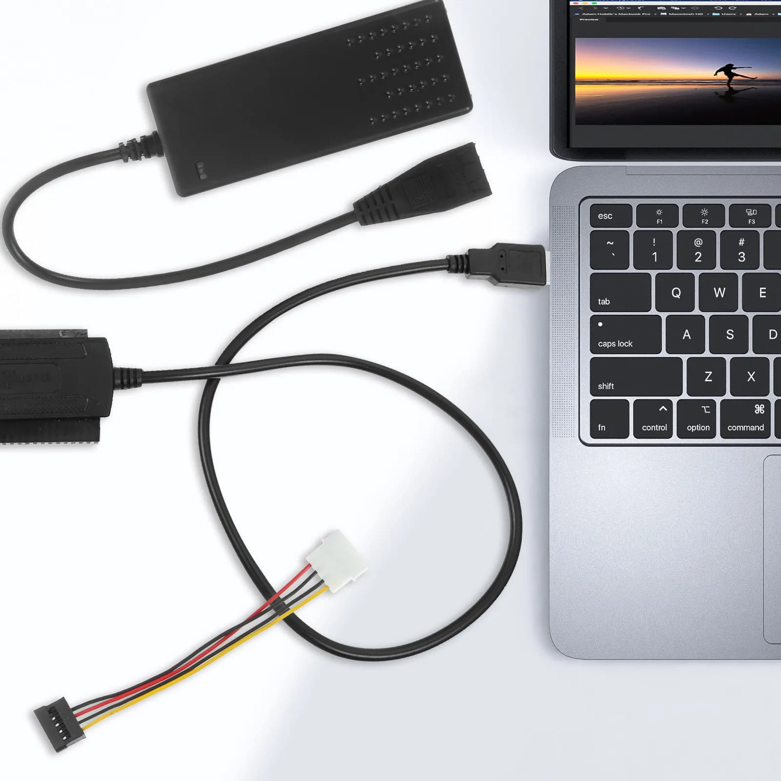 1Set USB to Adapter Cable High Speed USB 2.0 External Hdd Data Transfer Easy for 2.5 3.5 Inch Hard Drive