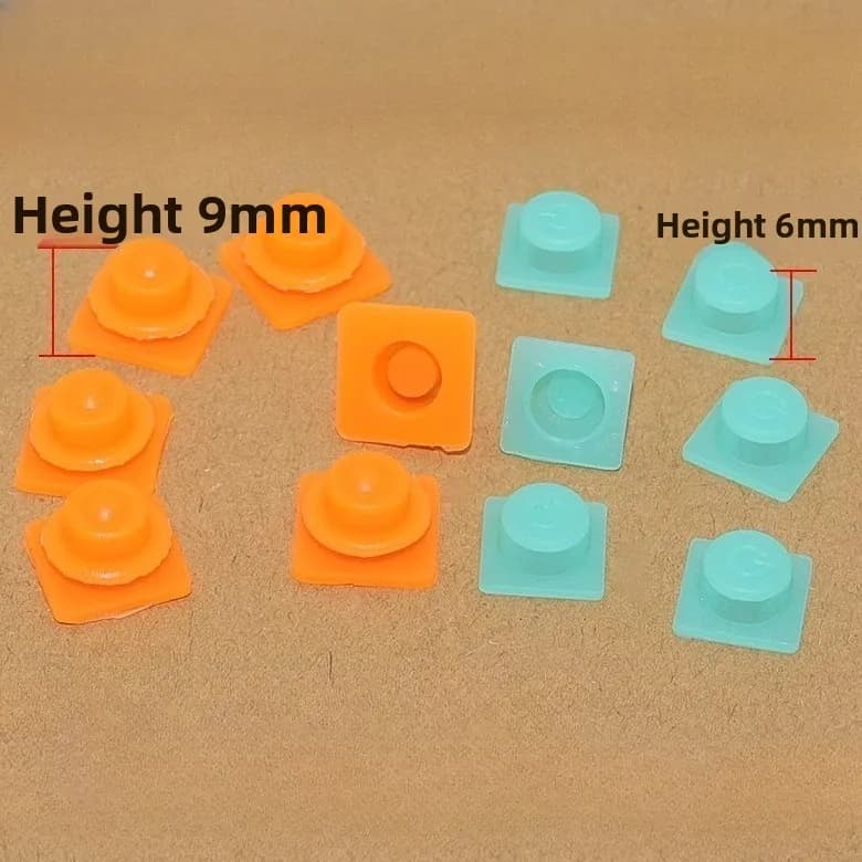 Flashlight button switch cap waterproof cap LED electric headlamp button square square rubber cap button accessories