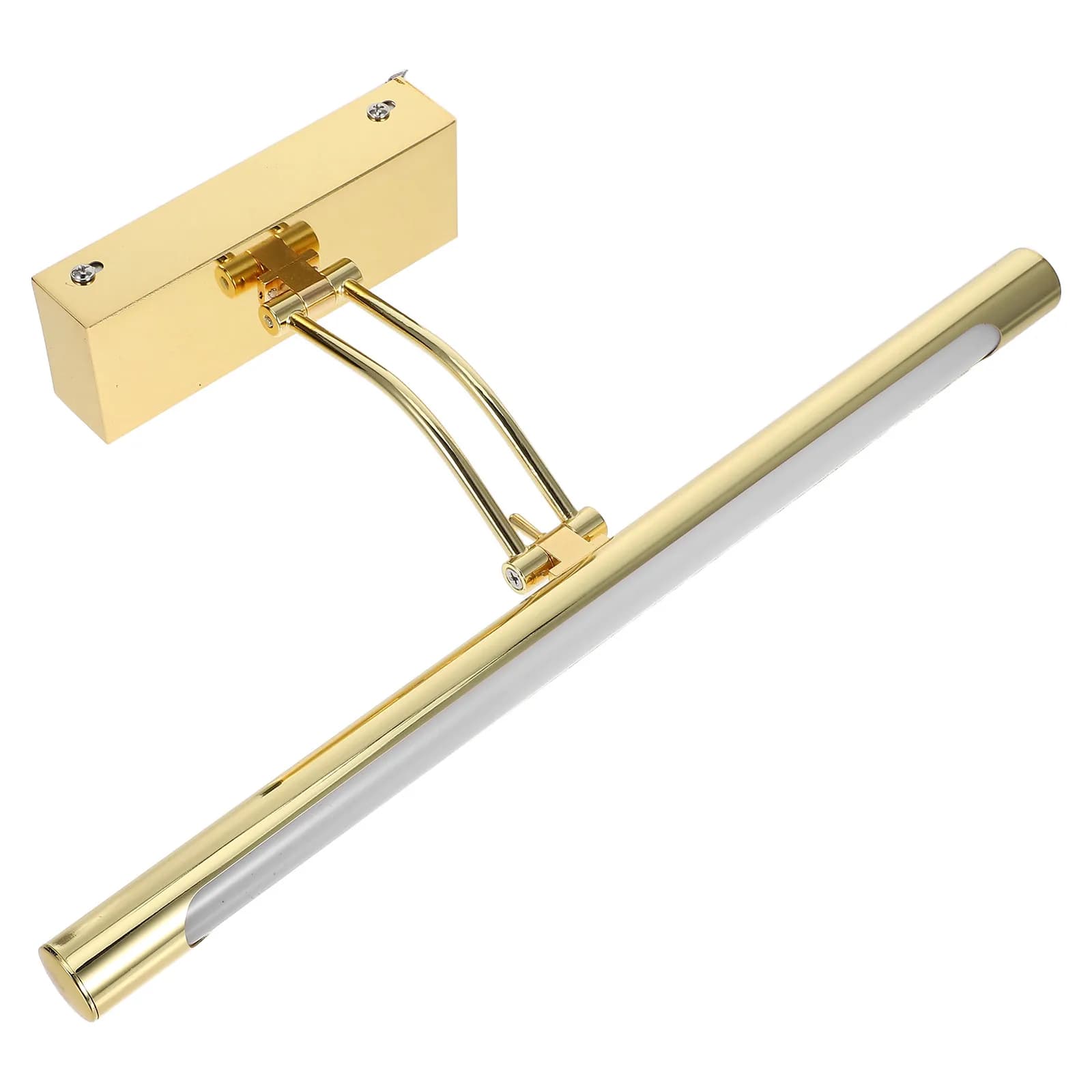 Lampada a Specchio LED 40Cm 9W Finitura Dorata, Illuminazione Moderna da Parete per Bagno, Camera da Letto, Soggiorno e Area Trucco
