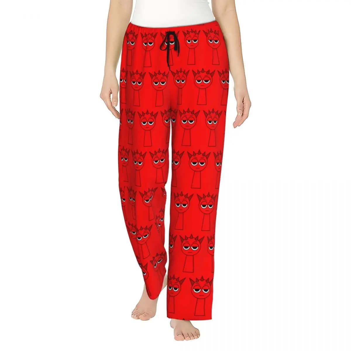 Raddy Sprunki Ladies Loungewear pants Stretch Cartoon Game Pajama Pants Home Pajama Bottoms