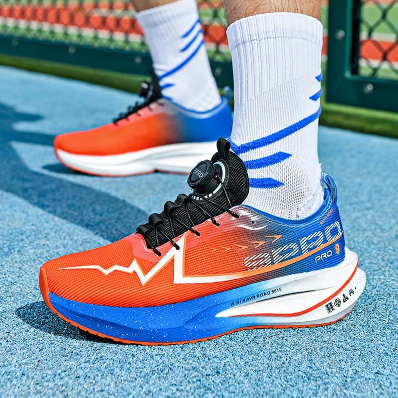 Scarpe Sportive Ammortizzanti con Cuscinetto Morbido, Nuove Scarpe da Corsa con Piastra in Carbonio per Uomo, Sneakers Unisex Leggere Antiscivolo per Allenamento