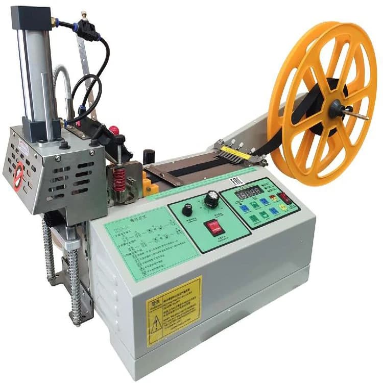 Macchina Automatica per Taglio Nastro Velcro 988S con Controllo Remoto e Sistema di Ricezione Materiale