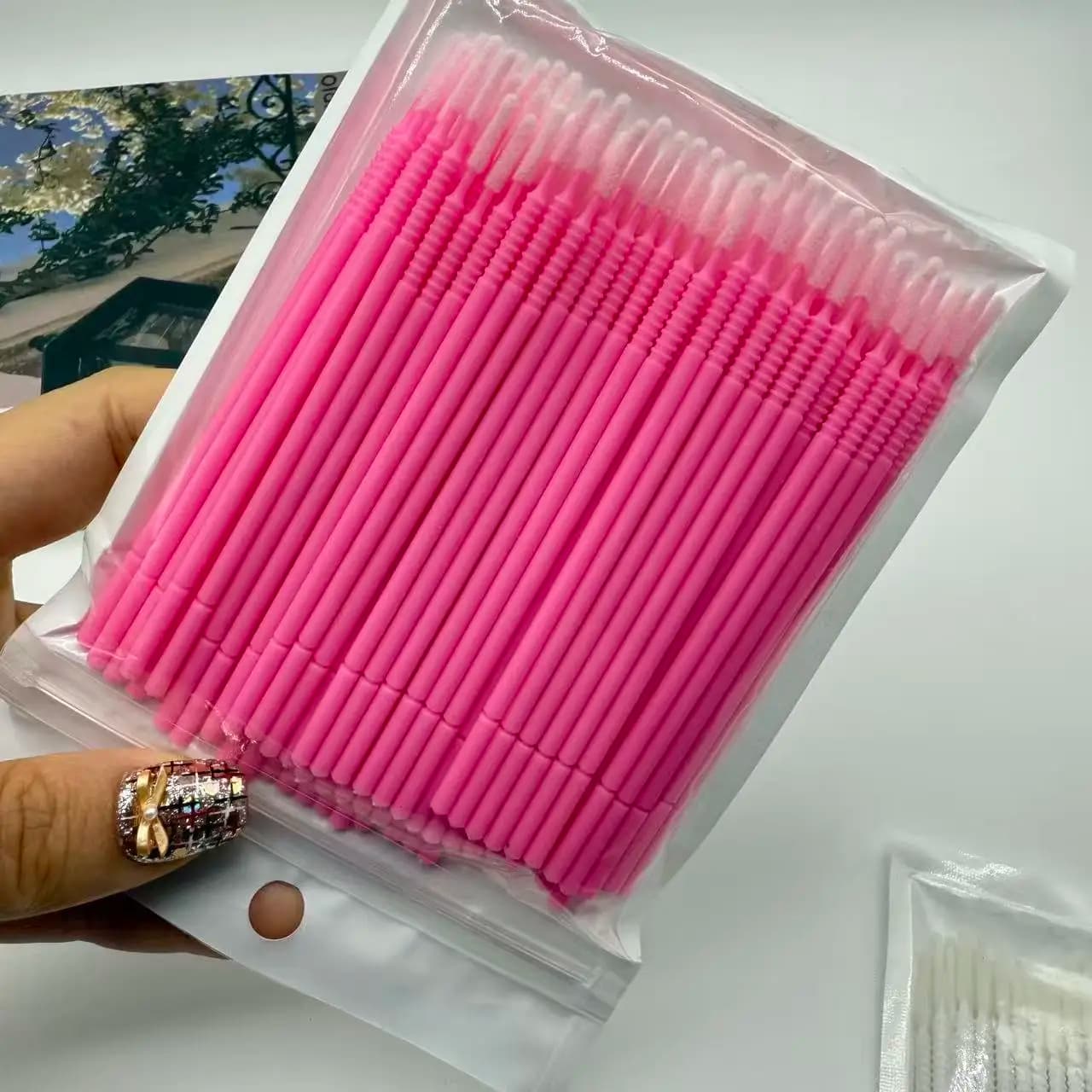 100/400 pcs Micro Brushes Disposable for Mascara, Extension Eyelash Applications, Makeup Tools, Eyelash Removal Brushes, Micro Brushes