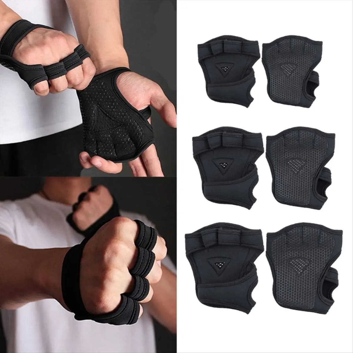 Training Gloves with four fingers rubber with code ONGE M Weight Training Gloves Gym Gloves Weight Lift Gloves for Men Women