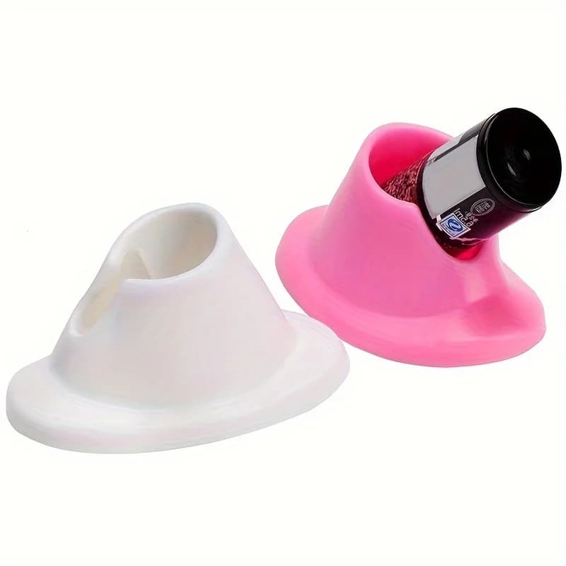 Nail Polish Bottle Rack Nail Polish Bracket Soft Rubber Nail Polish Bottle Rack Polishing Bracket Unable to Open and Non-Pointed