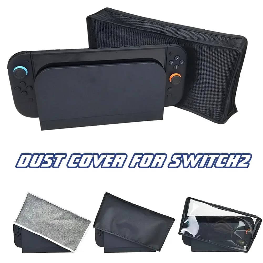 Custodia antipolvere per Switch 2 Copertura antipolvere Panno antigraffio Copertura antipolvere Tappo in rete Copertura antipolvere trasparente per Switch 2