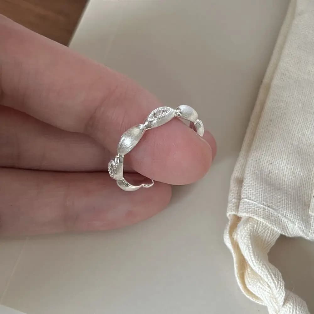 Nuovi Anelli Geometrici Apribili, Anelli Regolabili in Argento, Accessori di Gioielleria Semplici, Idea Regalo