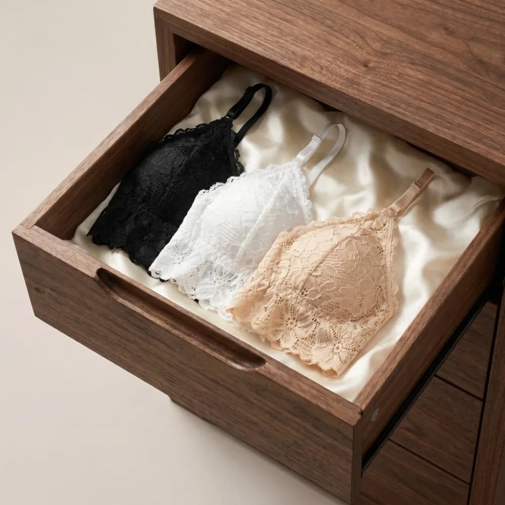Set Reggiseno con Scollo a V e Pizzo Floreale, Perizoma Tinta Unita, Kit Intimo Floreale a Vita Bassa, Lingerie in Pizzo, Regalo di San Valentino