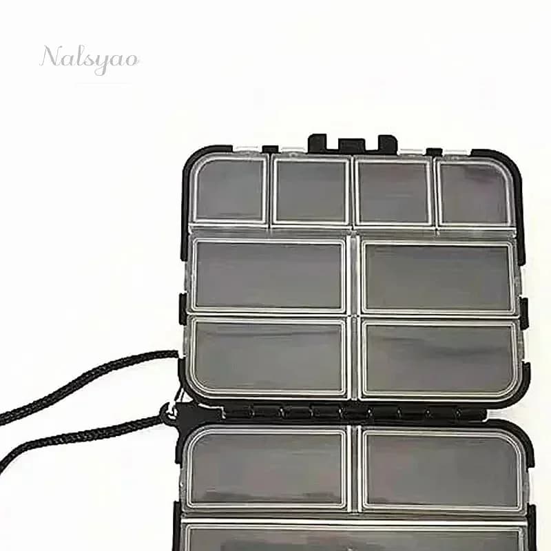 Lead Head Luia Storage Box Fishing Accessories Box Fishing Hooks Tackle Organizer with Hand Rope