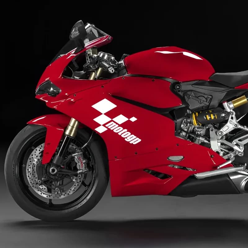 Motorcycle decals: waterproof PVC tank, helmet graphics and body shop for sports bikes, scooters and cruises