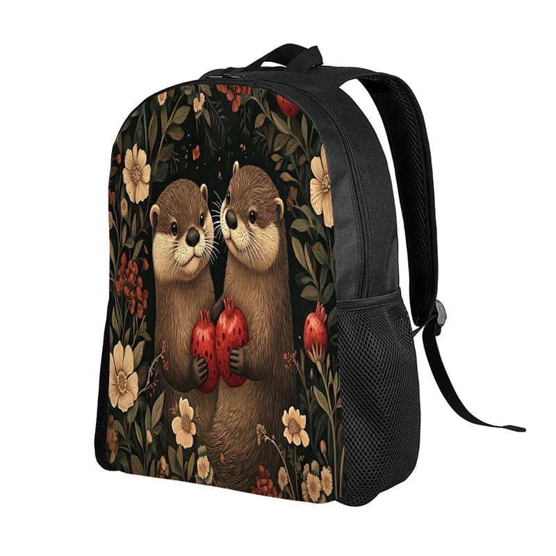 Lightweight and folding sports backpack for outdoor activities with forest animal motifs, perfect for travel and as a school backpack for teenagers
