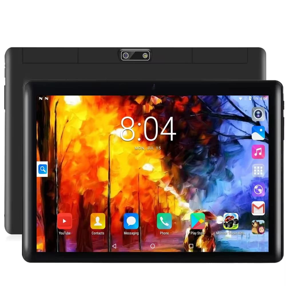 BDF S10 Nuovo Tablet Pc Android da 10.1 pollici Google Play Doppia fotocamera Octa Core Dual SIM Chiamata telefonica Tablet BT Wi-Fi 4 GB RAM 64 GB ROM