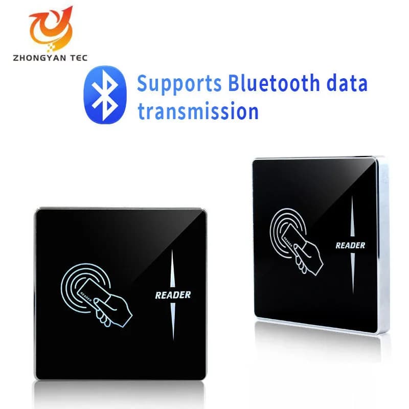 Lettore di schede NFC Wiegand26 per sistema di controllo accessi porta Lettore di schede di interfaccia Bluetooth personalizzato RFID 13,56 mhz IC