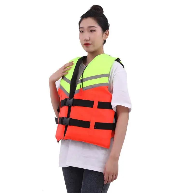 Nuovo gilet di salvataggio per nuoto in tessuto Oxford in nylon Gilet di sicurezza per sport acquatici per bambini adulti Panno di sicurezza per nuoto all'aperto in barca da kayak