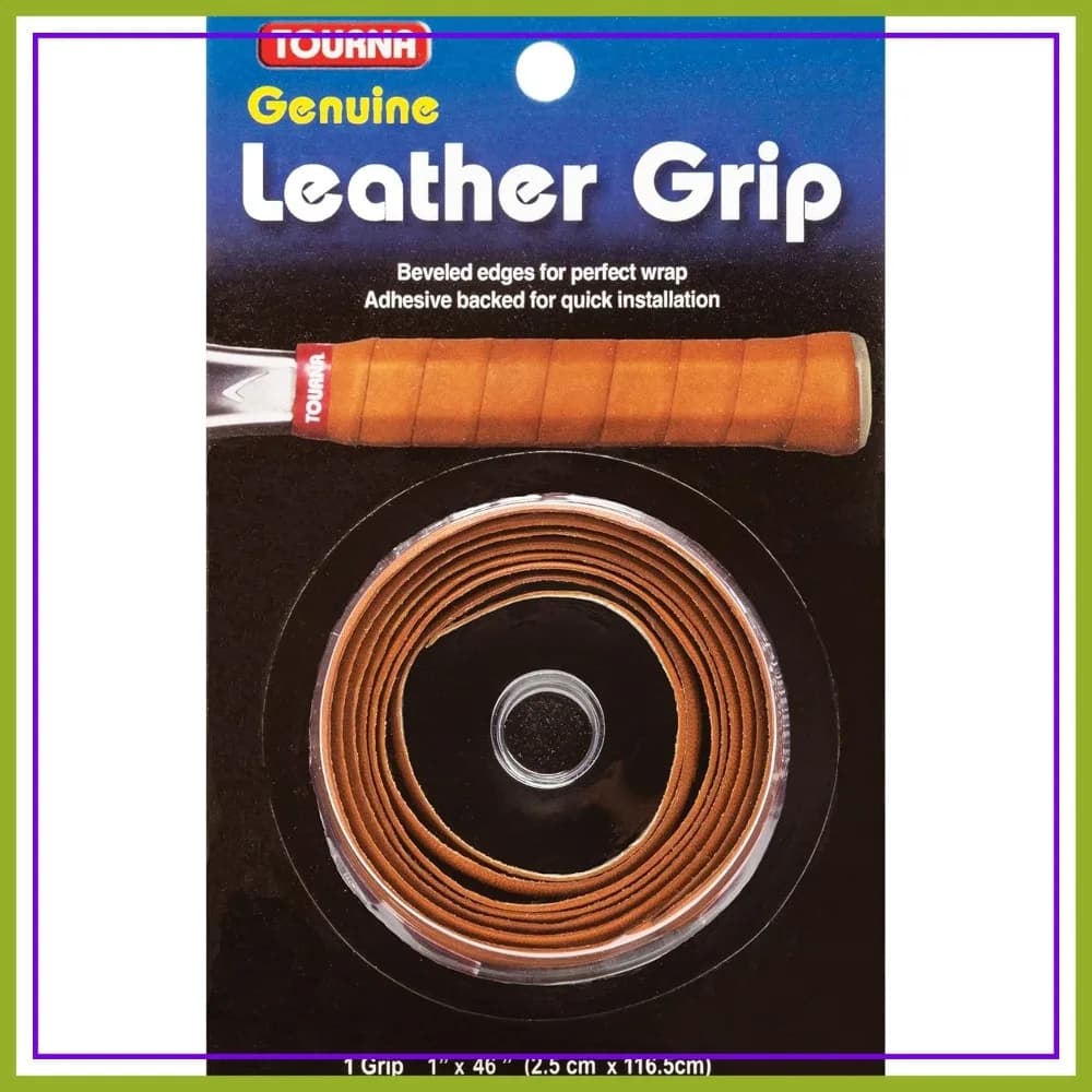 Tourna Leather Grip Premium Overgrip per Racchetta da Tennis per una Sensazione e un Controllo Migliorati