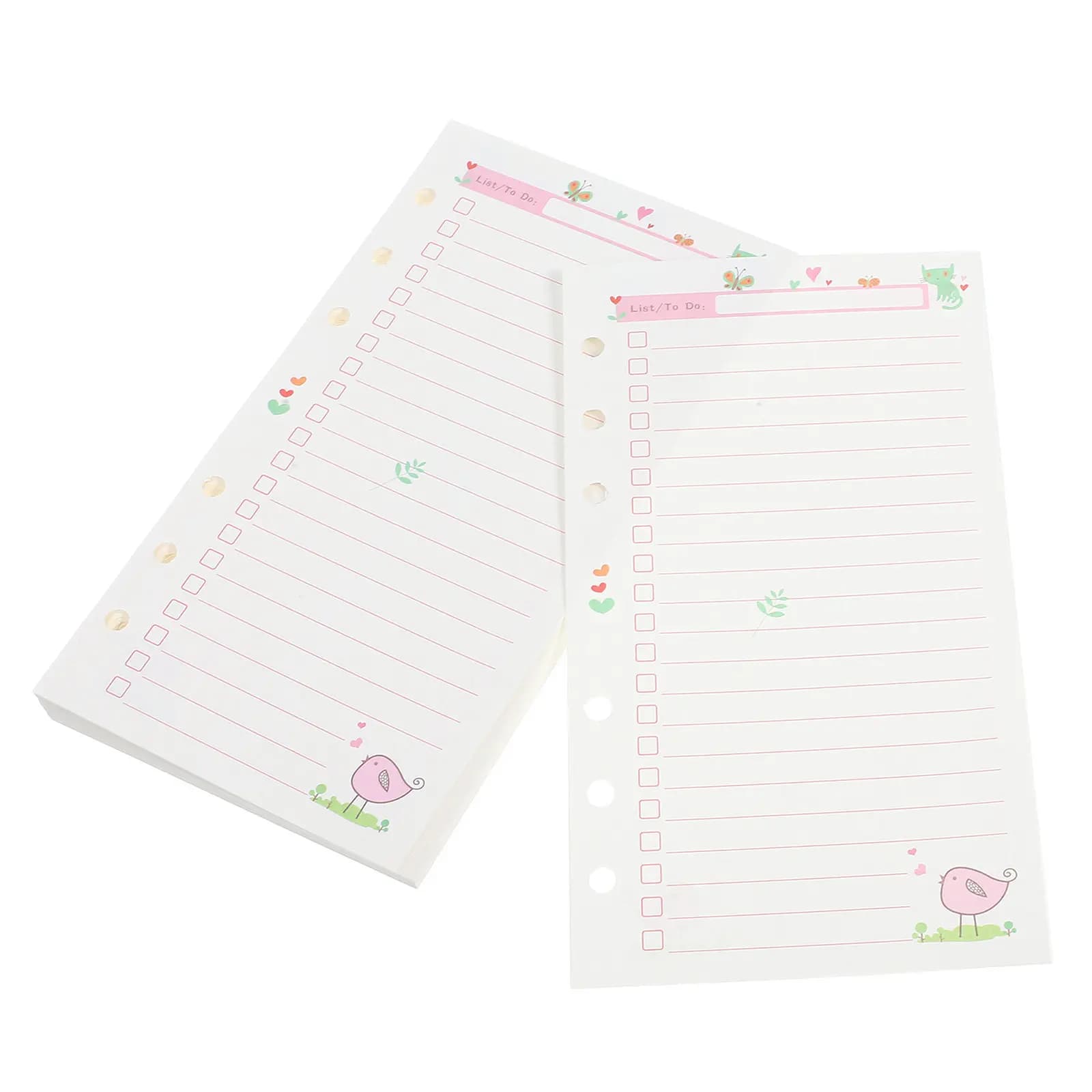 Confezione di Carta di Ricambio A6 per Blocco Note, Ricarica per Quaderno a Fogli Mobili, Agenda, Raccoglitore, Inserto Ricaricabile Spesso, Liscio e Resistente all'Usura
