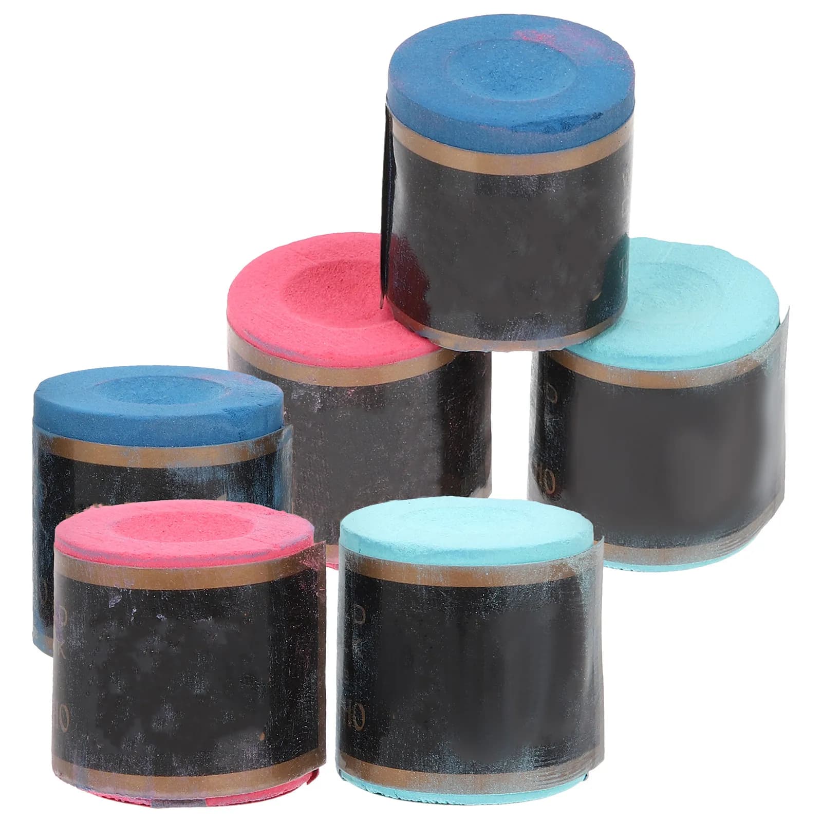 Set di 6 Gessetti Premium per Biliardo, Gessetti Professionali per Stecche da Biliardo con Frizione Liscia, Accessori Essenziali per Biliardo Indoor