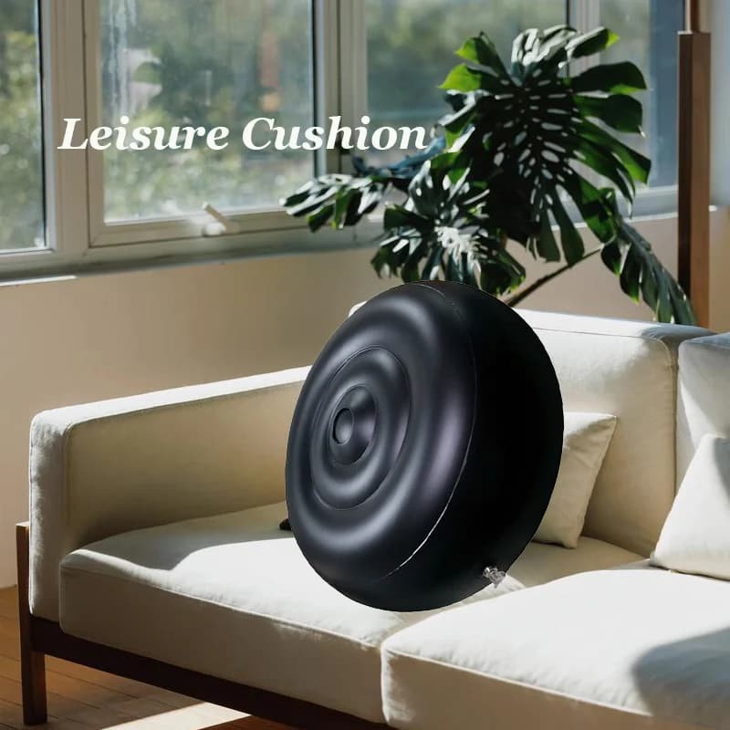 Cuscino Gonfiabile in PVC, Supporto Ergonomico per la Schiena, Morbido Cuscino d'Aria Portatile e Pieghevole per Divano e Sedia, Comfort per il Riposo