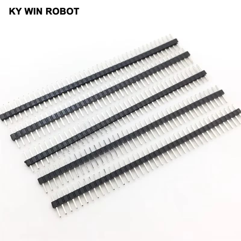 10 pz 2mm 40 Pin Maschio Singola Fila Spille Intestazione Striscia 2.0mm maschio pin header connettore di rame IC componenti elettronici per Arduino