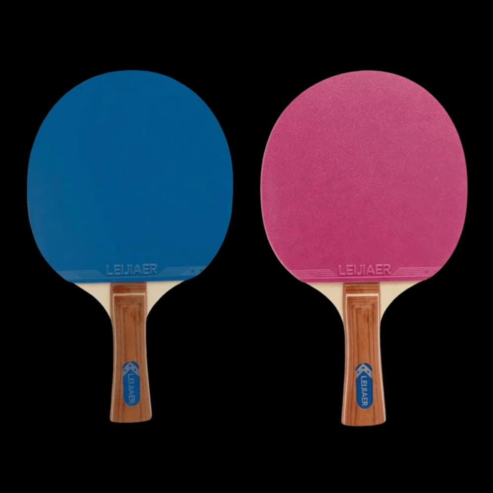2pcs Double-Sided Table Tennis Paddles Set Fast Speed Stable Hitting Table Tennis Racket Set Horizontal Grip Easy Control
